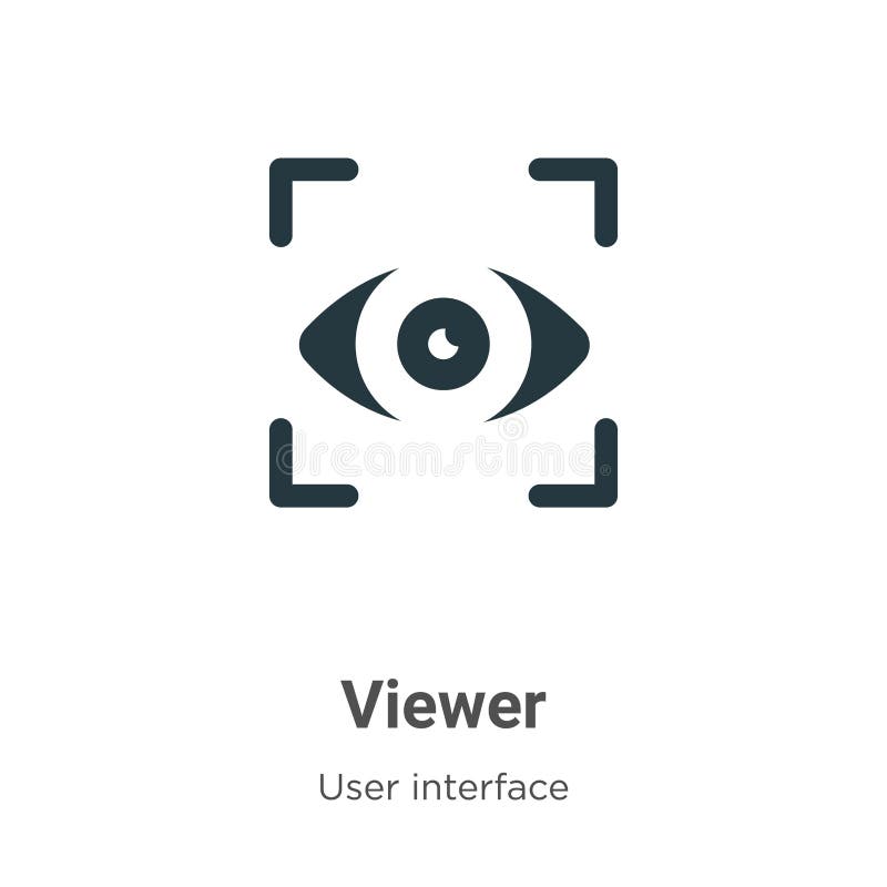 Viewer Vector Icon On White Background Flat Vector Viewer Icon Viewer Vector Icon On White Background Flat Vector Viewer Icon