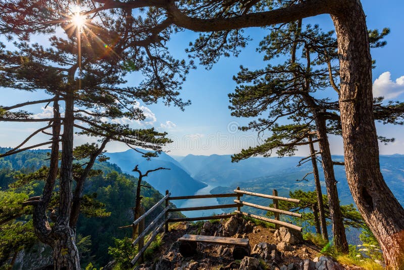 Viewpoint Banjska stena rock in Serbia