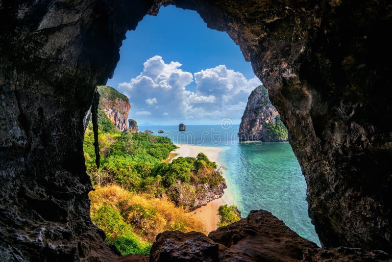 Viewpoint at Bat Cave in Railay, Krabi, Thailand Stock Photo Image of forest, holiday 223795516