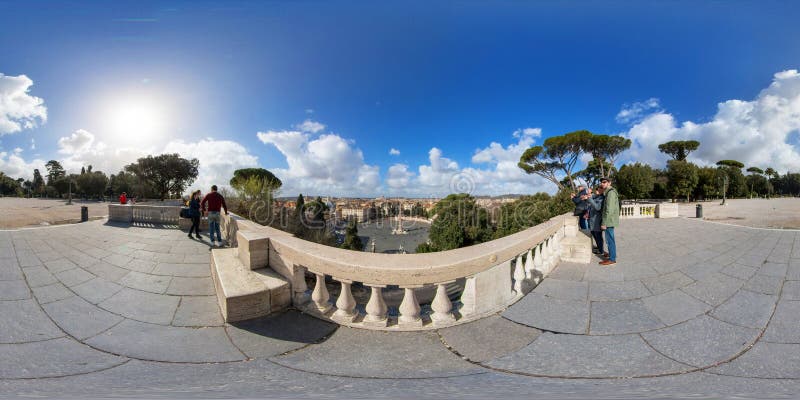 Viewpoint of Salita del Pincio over Piazza del Popolo