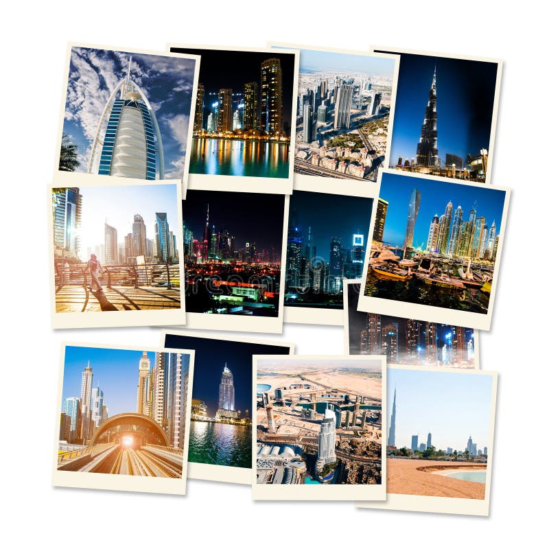 Collage of Photos from Dubai Stock Photo Image of scene, city 51019722