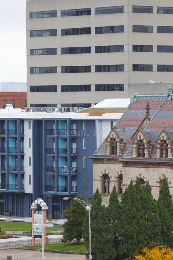 Various Views of Evansville, Indiana Editorial Stock Image Image of