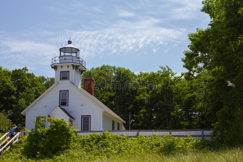 Old Mission Peninsula, North of Traverse City, Michigan in Summer Stock