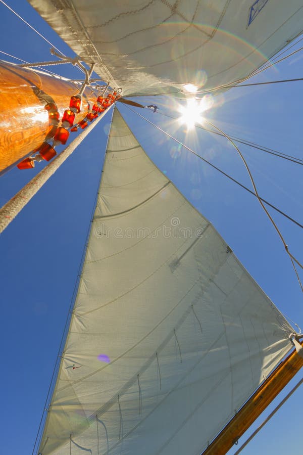 Views of the private sail yacht.