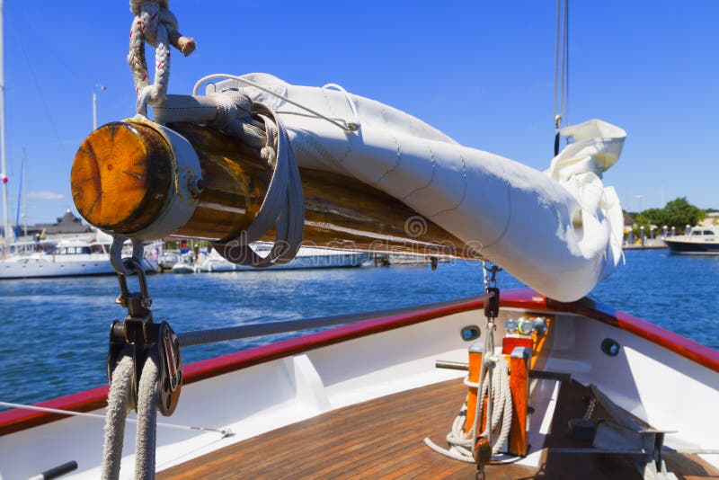 Views of the private sail yacht.