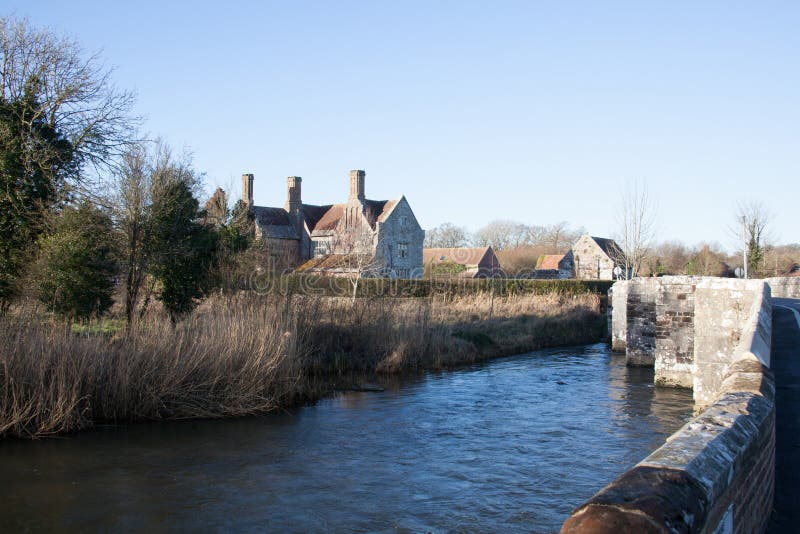 Views from Wool Bridge in Wool, Dorset in the UK Stock Image Image of