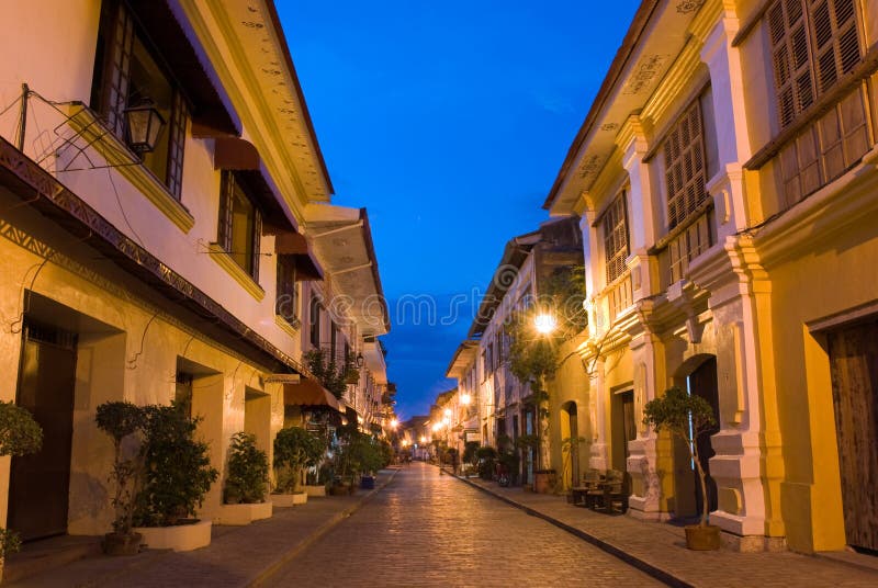 vigan historyczny miasteczko fotografia royalty free vigan historyczny miasteczko fotografia royalty free