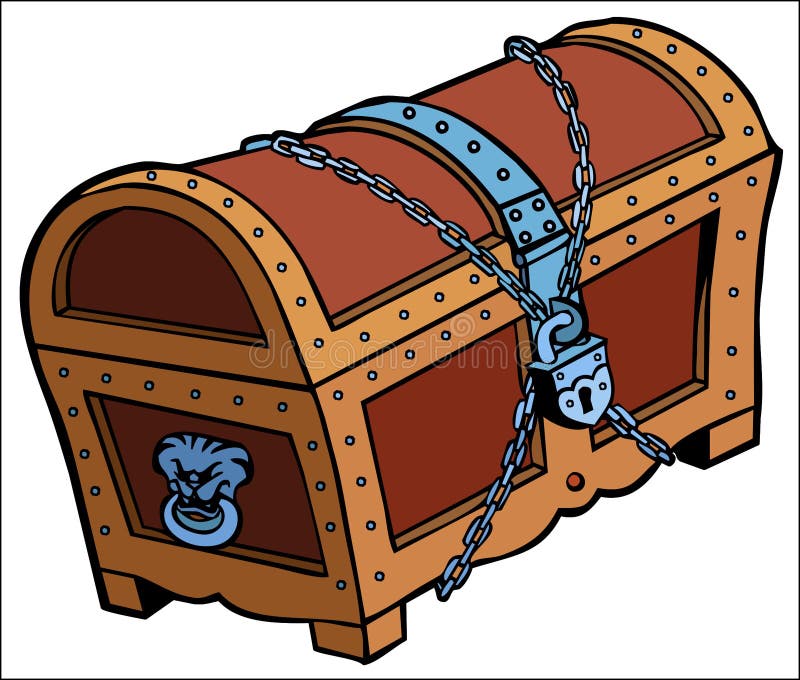Vignetta Di Un Pirata Del Tesoro D'oro Segreto Illustrazione di Stock -  Illustrazione di gomma, schema: 203917424