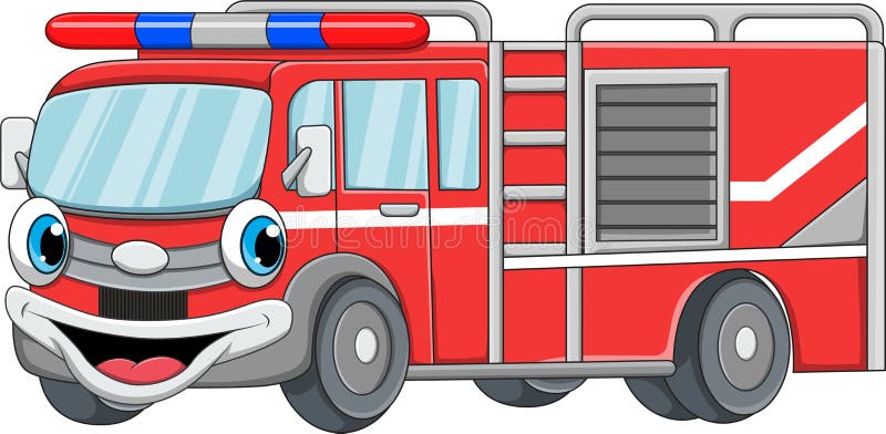 Vignetta di una bella mascotte di vigili del fuoco royalty illustrazione gratis