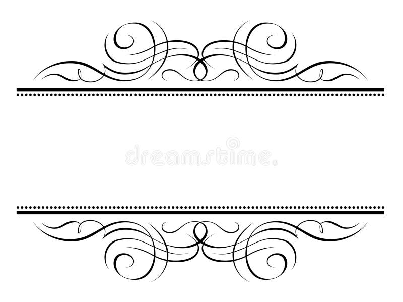 Vignette penmanship decorative frame. Vector calligraphy vignette penmanship decorative frame, not trace use it by part vector illustration Vignette penmanship decorative frame. Vector calligraphy vignette penmanship decorative frame, not trace use it by part vector illustration
