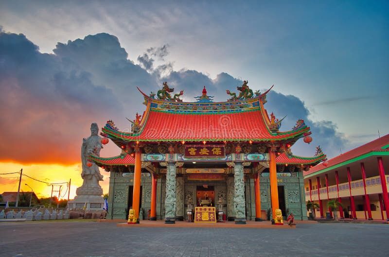 Buddhist Vihara Satya Dharma at Benoa Bali stock photography Buddhist Vihara Satya Dharma at Benoa Bali stock photography