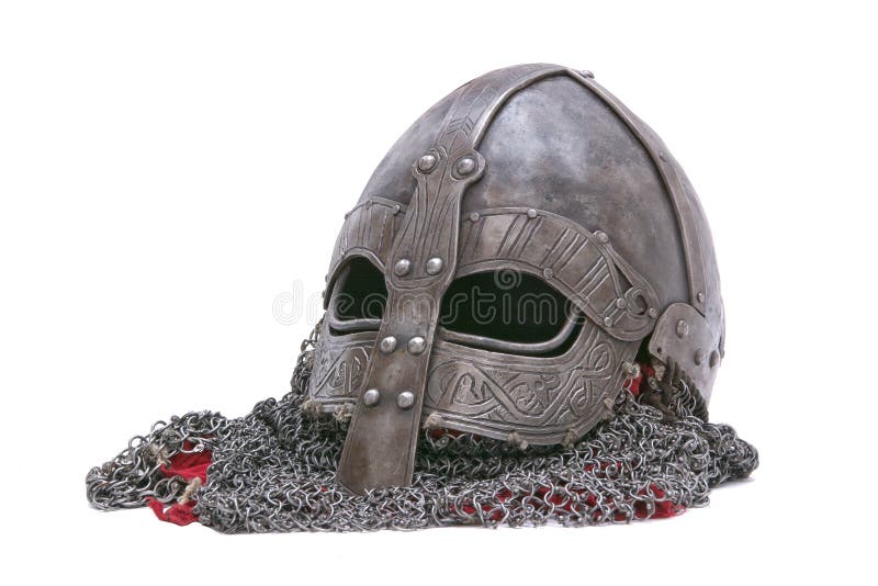 Viking-helm op een witte achtergrond