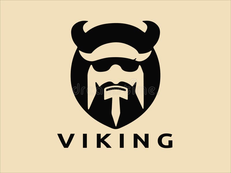 Viking Logo Design Icon Symbol Vector Template. Human Viking Logo ...