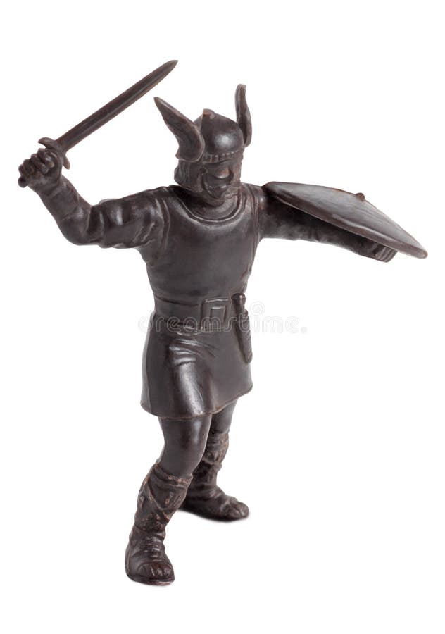 Viking plastic figure stock photo. Image of historic 156034096