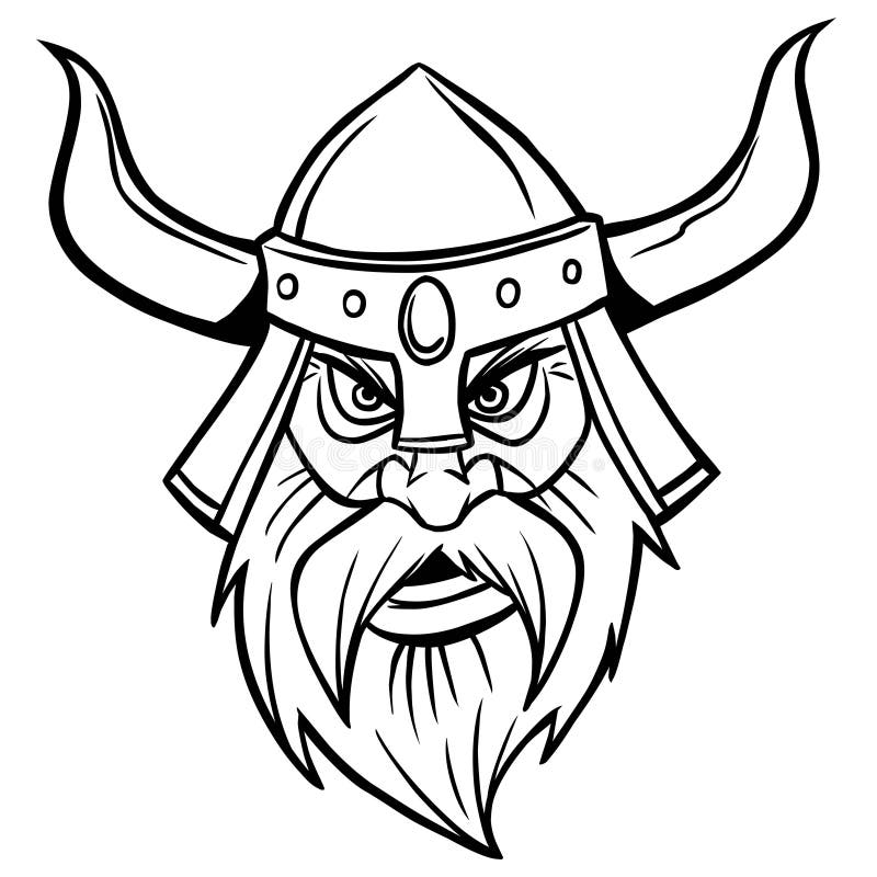 Viking Warrior Illustration vector illustration.