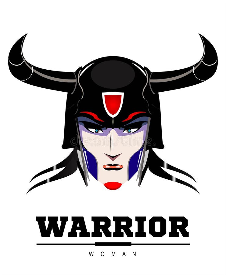 Viking Warrior Lady bonito ilustração royalty free Viking Warrior Lady bonito ilustração royalty free