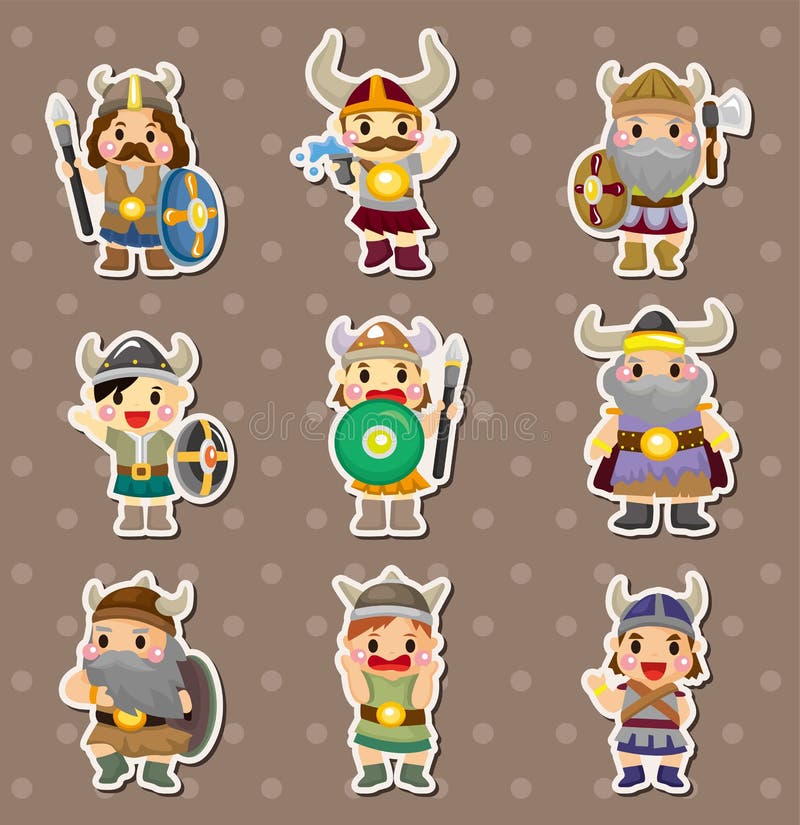 Vikings people stickers