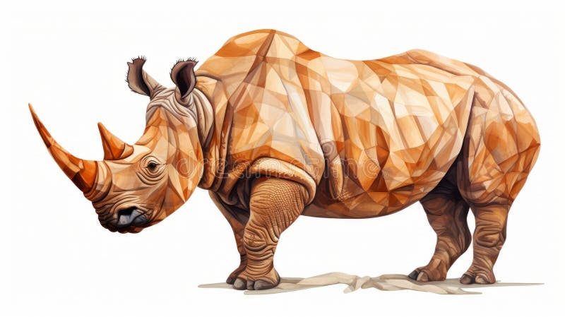 Viktigt exempel på låg polynos med realistiska detaljer stock illustrationer