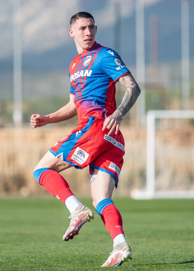 La Nucia, Spain – January 16, 2023. Viktoria Plzen goalkeeper Marian Tvrdon  during club friendly Ferencvaros vs Viktoria Plzen (0-0 Stock Photo - Alamy