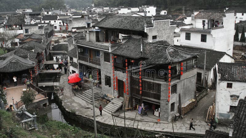 Aldeia bonita foto de stock