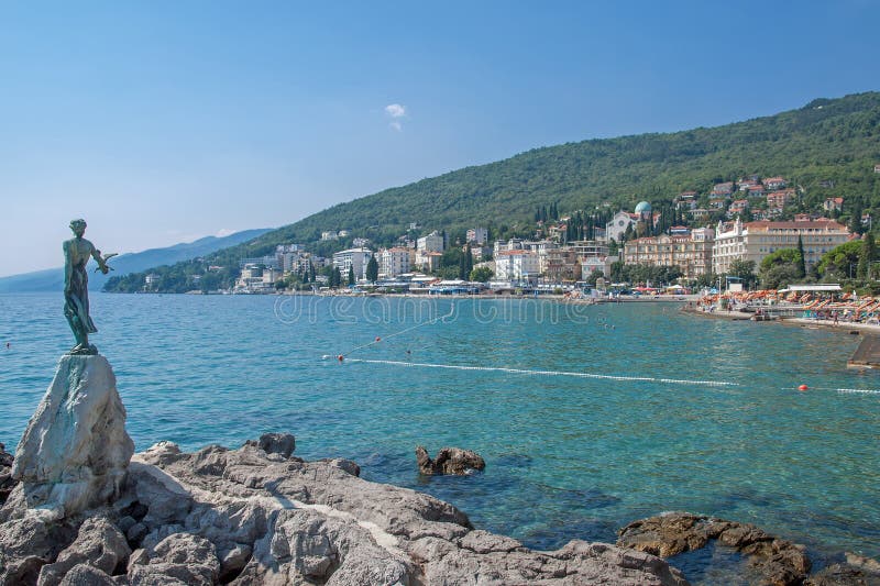Download Opatija, Mar De Adriático, Istria, Croatia Foto de Stock - Imagem de destino, tourism: 29842046