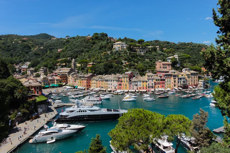 Summer vacation in Portofino village, Ligurian Coast, Italy. Summer vacation in Portofino village, Ligurian Coast, Italy