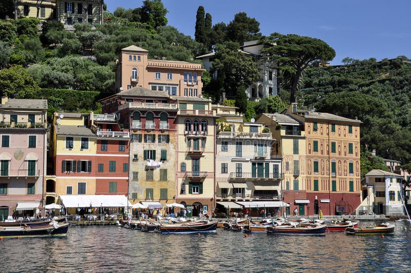 Portofino village on the Ligurian Coast, Italy. Portofino village on the Ligurian Coast, Italy