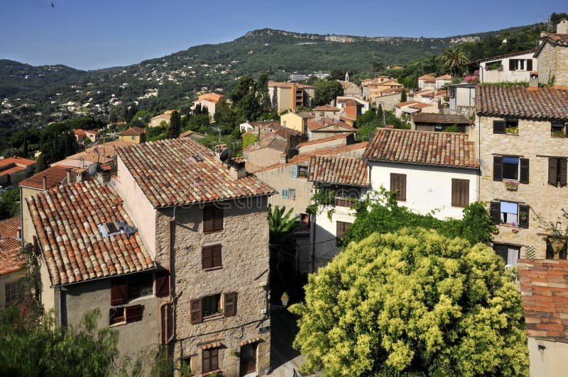 Vila do sur Loup de Le Barra em France imagem de stock Vila do sur Loup de Le Barra em France imagem de stock