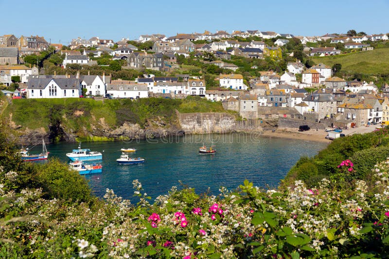 Port Isaac harbour North Cornwall Coast England UK. Port Isaac harbour North Cornwall Coast England UK