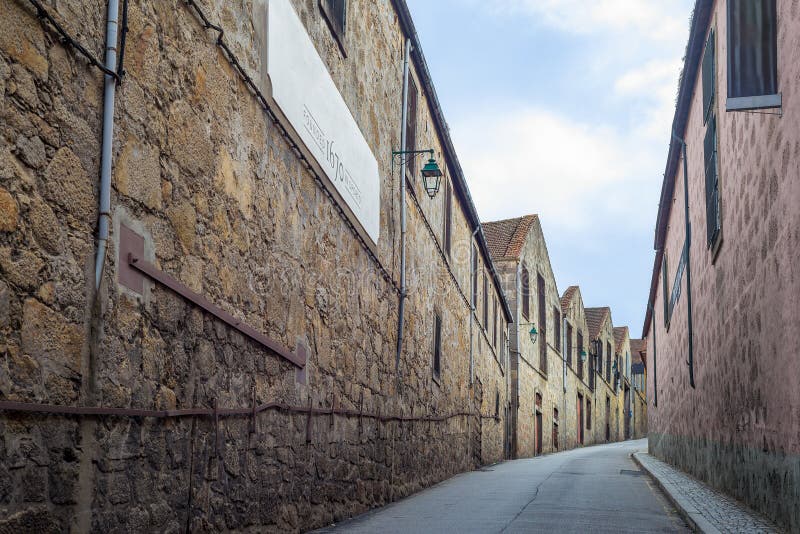 Vila Nova de Gaia port wine cellar building architecture, Porto Oporto city stock image Vila Nova de Gaia port wine cellar building architecture, Porto Oporto city stock image