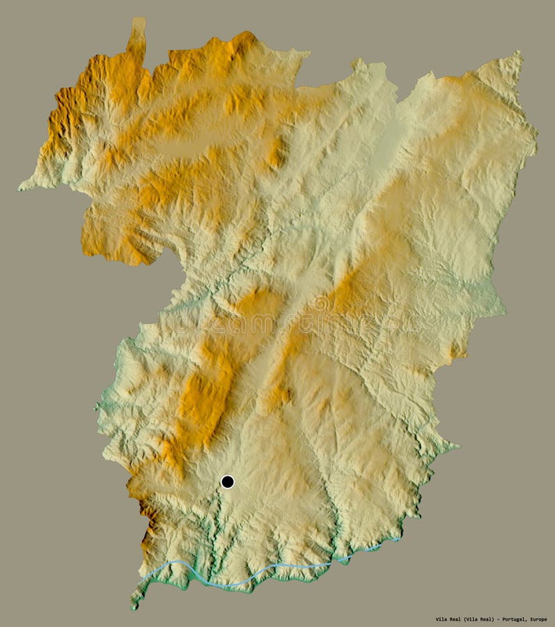 Mapa distrito Vila Real de parede