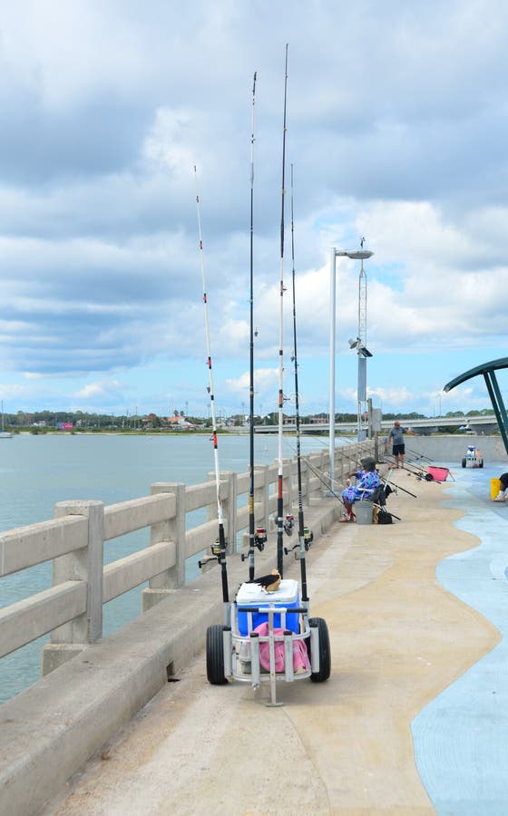 Vilano Beach Fishing Pier editorial image. Image of florida 23058870