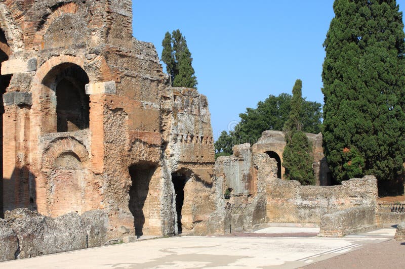 Stop by sample censorship Villa Adriana Near Rome - Vintage Stock Image - Image of architecture,  adriano: 30241603