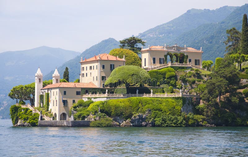 Villa on Como's Lake royalty free stock images