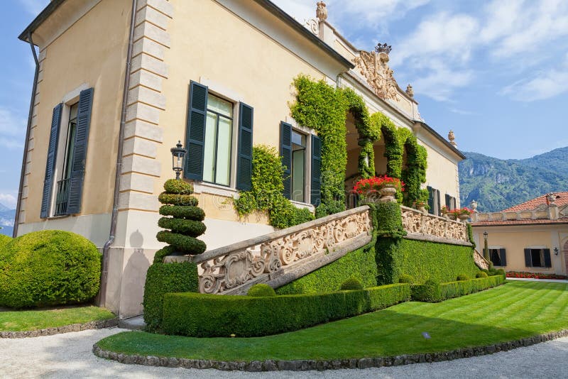 Villa Del Balbianello auf See Como, Lenno, Lombardia, Italien stockbild Villa Del Balbianello auf See Como, Lenno, Lombardia, Italien stockbild