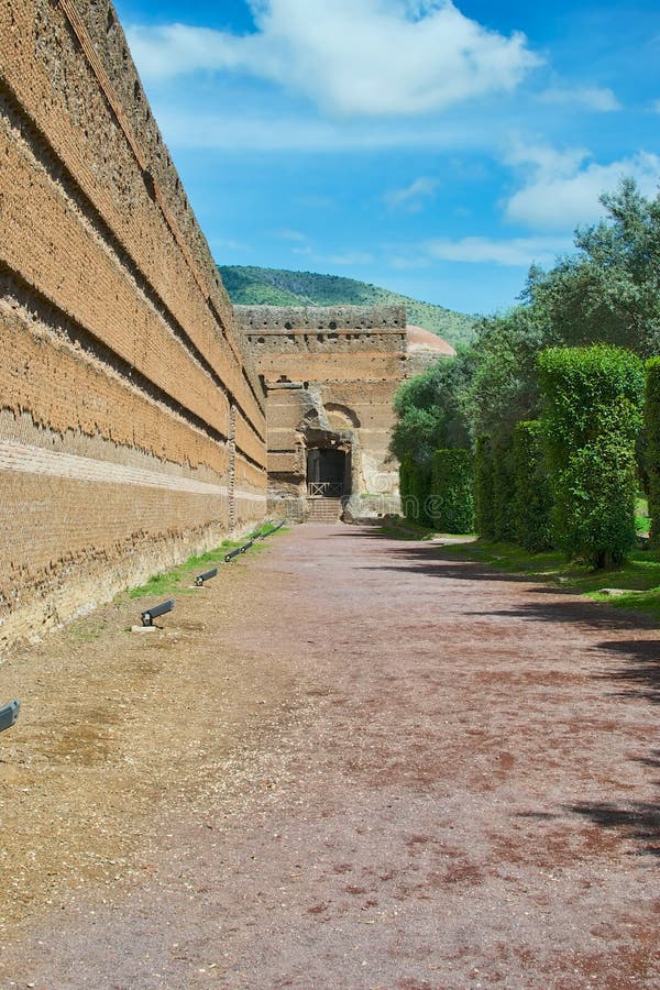 View of Villa di Adriano ruins in Tivoli, Italy. View of Villa di Adriano ruins in Tivoli, Italy