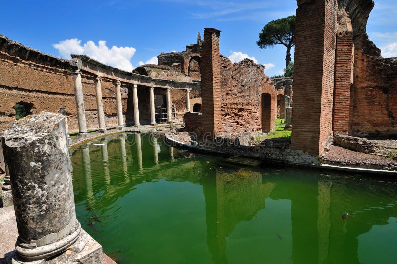 Villa di Hadrian, Tivoli - il teatro marittimo