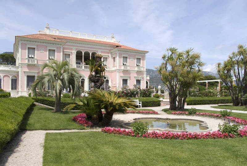 Villa Ephrussi de Rothschild, französisches Riviera lizenzfreies stockbild Villa Ephrussi de Rothschild, französisches Riviera lizenzfreies stockbild