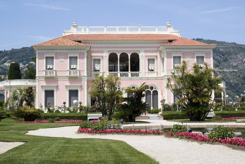 Villa Ephrussi de Rothschild, französisches Riviera lizenzfreies stockfoto Villa Ephrussi de Rothschild, französisches Riviera lizenzfreies stockfoto