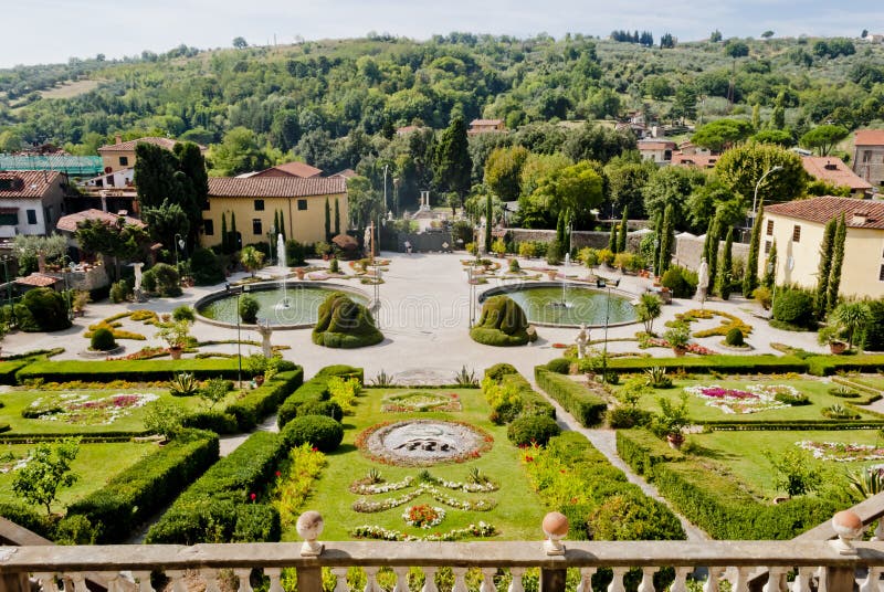 Villa Garzoni, Tuscany royalty free stock photography Villa Garzoni, Tuscany royalty free stock photography