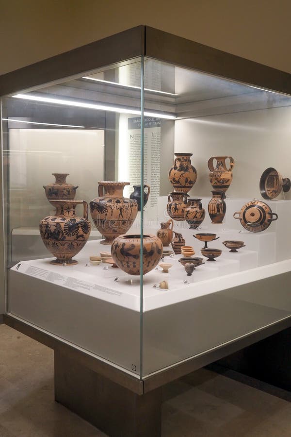 The myth of Heracles represented in the grave goods in the ground floor of Villa Giulia today the National Etruscan Museum in Rome, Italy. Created in 1899, the Etruscan Museum of Villa Giulia houses works from pre-Roman Italian antiquity, especially from the Etruscan world. Among the museum’s most valuable objects are a sarcophagus from the year 520 BC, as well as several terracotta figures such as the Apollo of Veii and the image of Hercules and Apollo vying for the deer, both from 510 BC. The museum also presents a great collection of precious objects from antiquity to the 19th century. The myth of Heracles represented in the grave goods in the ground floor of Villa Giulia today the National Etruscan Museum in Rome, Italy. Created in 1899, the Etruscan Museum of Villa Giulia houses works from pre-Roman Italian antiquity, especially from the Etruscan world. Among the museum’s most valuable objects are a sarcophagus from the year 520 BC, as well as several terracotta figures such as the Apollo of Veii and the image of Hercules and Apollo vying for the deer, both from 510 BC. The museum also presents a great collection of precious objects from antiquity to the 19th century.