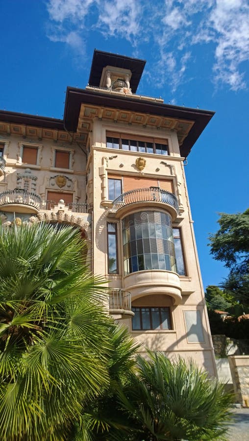 Villa Grock in Italy editorial stock