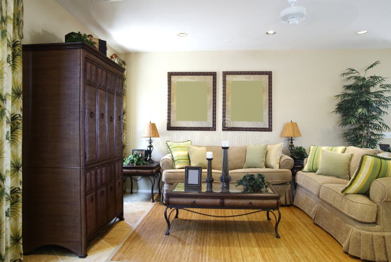 Villa resort home living room royalty free stock photography Villa resort home living room royalty free stock photography