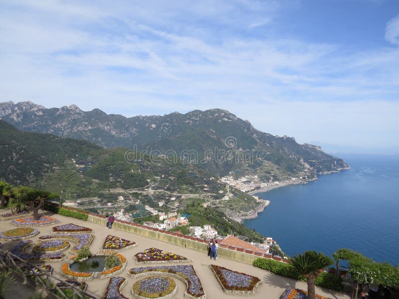 Villa Rufolo in Ravello, costa di Amalfi, Italia fotografia stock Villa Rufolo in Ravello, costa di Amalfi, Italia fotografia stock