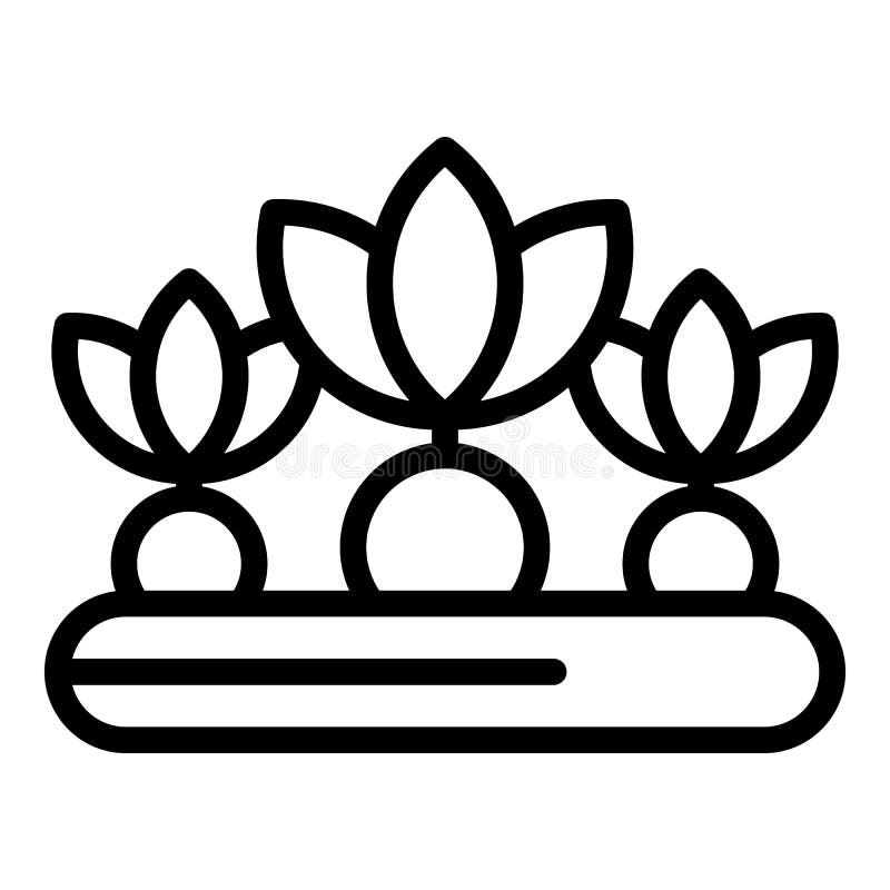 Village carrots icon, outline style royalty free illustration