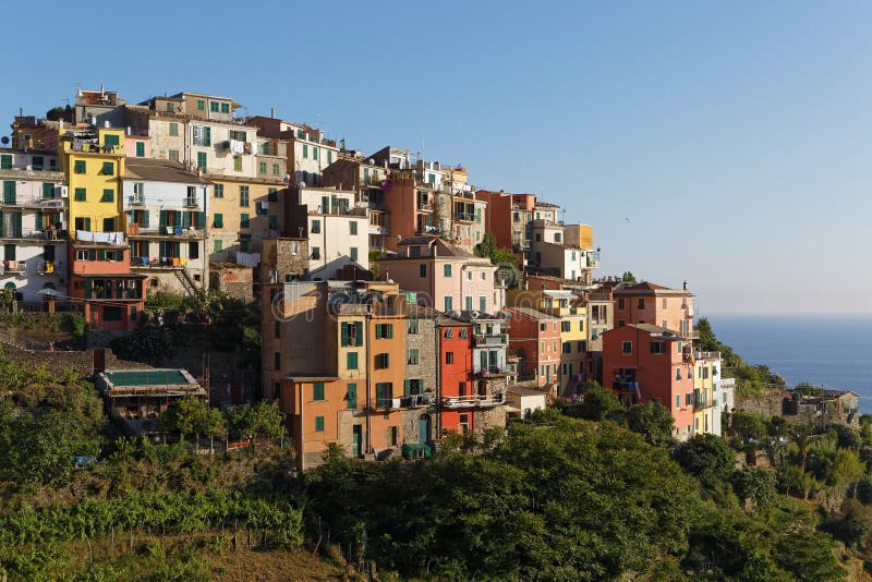 The village of Corniglia stock photography The village of Corniglia stock photography