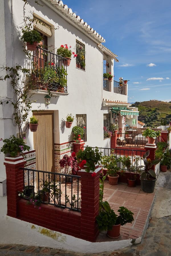 Village D'Almachar à Malaga, Espagne Image stock Image du course