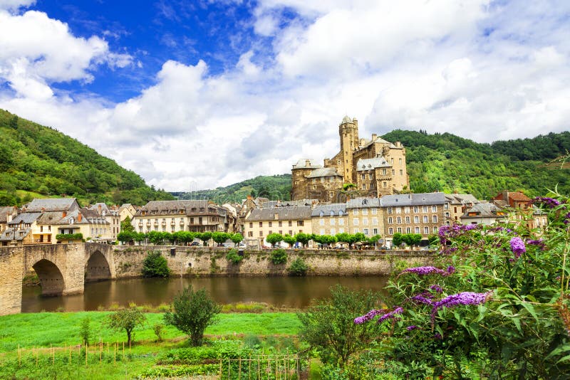 Estaing- one of the most beautiful villages of France. Estaing- one of the most beautiful villages of France