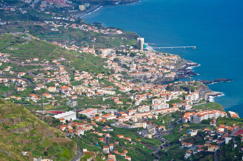 Village de Camara de Lobos - île de la Madère, Portugal photos stock Village de Camara de Lobos - île de la Madère, Portugal photos stock