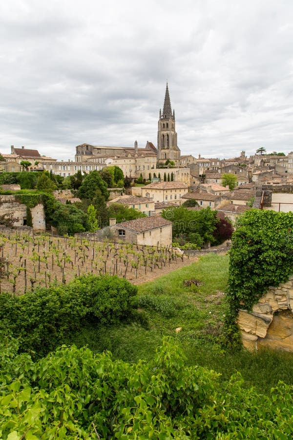 Village et vignoble de Saint Emilion photographie stock libre de droits Village et vignoble de Saint Emilion photographie stock libre de droits
